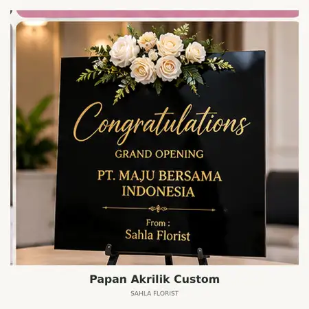 Papan Bunga Akrilik Ogan Komering Ilir